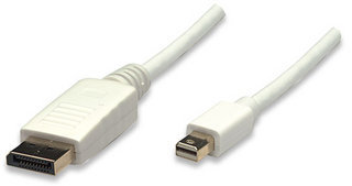 Cable Manhattan Monitor - Mini DisplayPort - DisplayPort - 2m - 4k - Blanco